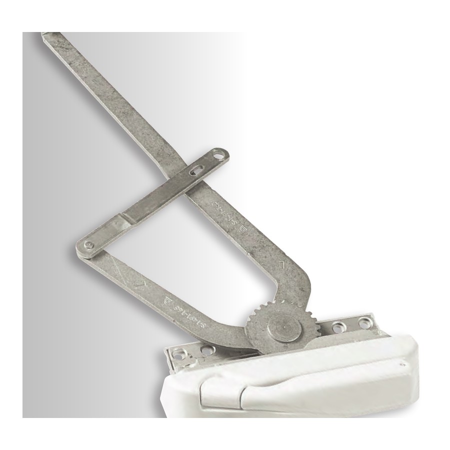 Optima dual-arm casement operator with stainless steel arms and composite base