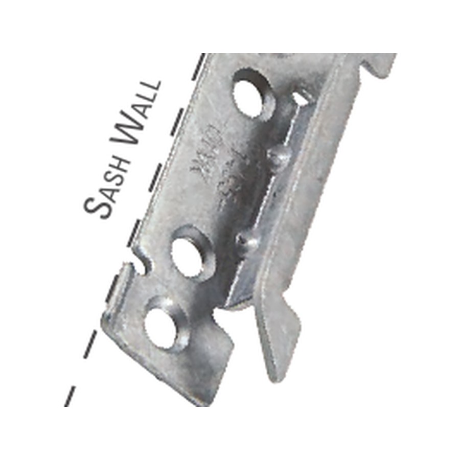 Optima self-locating keeper mounted on a sash wall