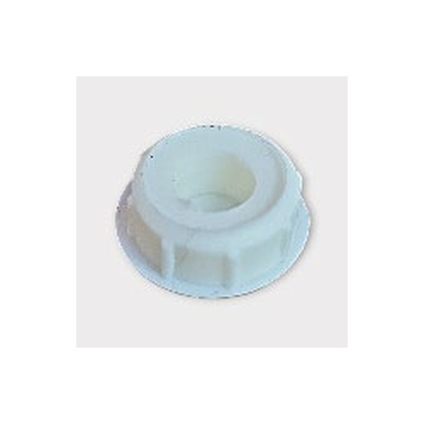 White 3/8 inch snap-in plug button