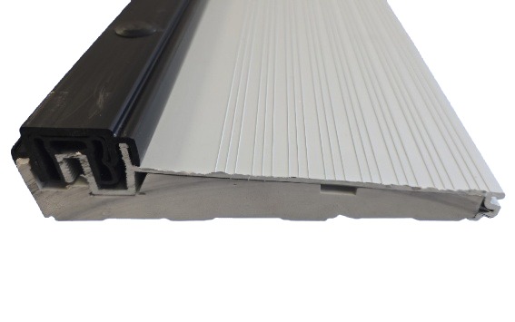 Can-Am V2 inswing sill, 6-13/16" deep, clear anodized aluminum with black PVC crown