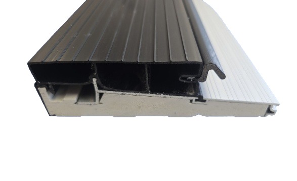 Can-Am V2 outswing sill profile with black crown and composite subsill