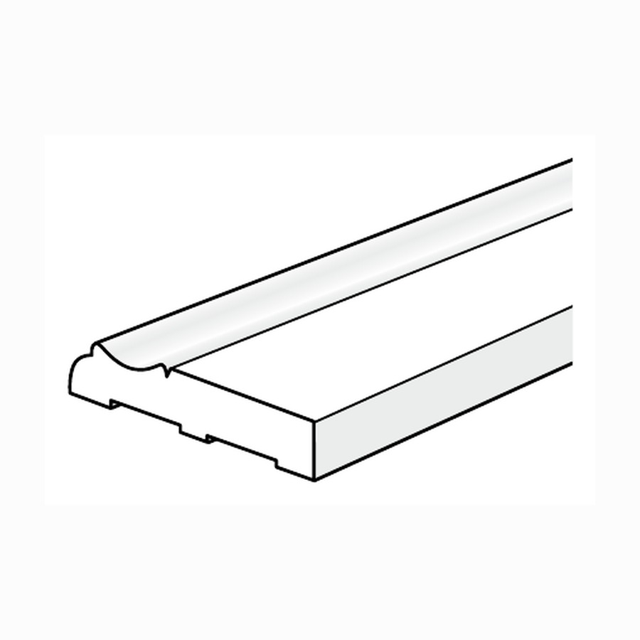 Colonial Baseboard (A-2) cellular PVC profile drawing
