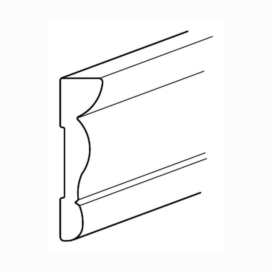 Colonial Casing (A-3) cellular PVC profile drawing