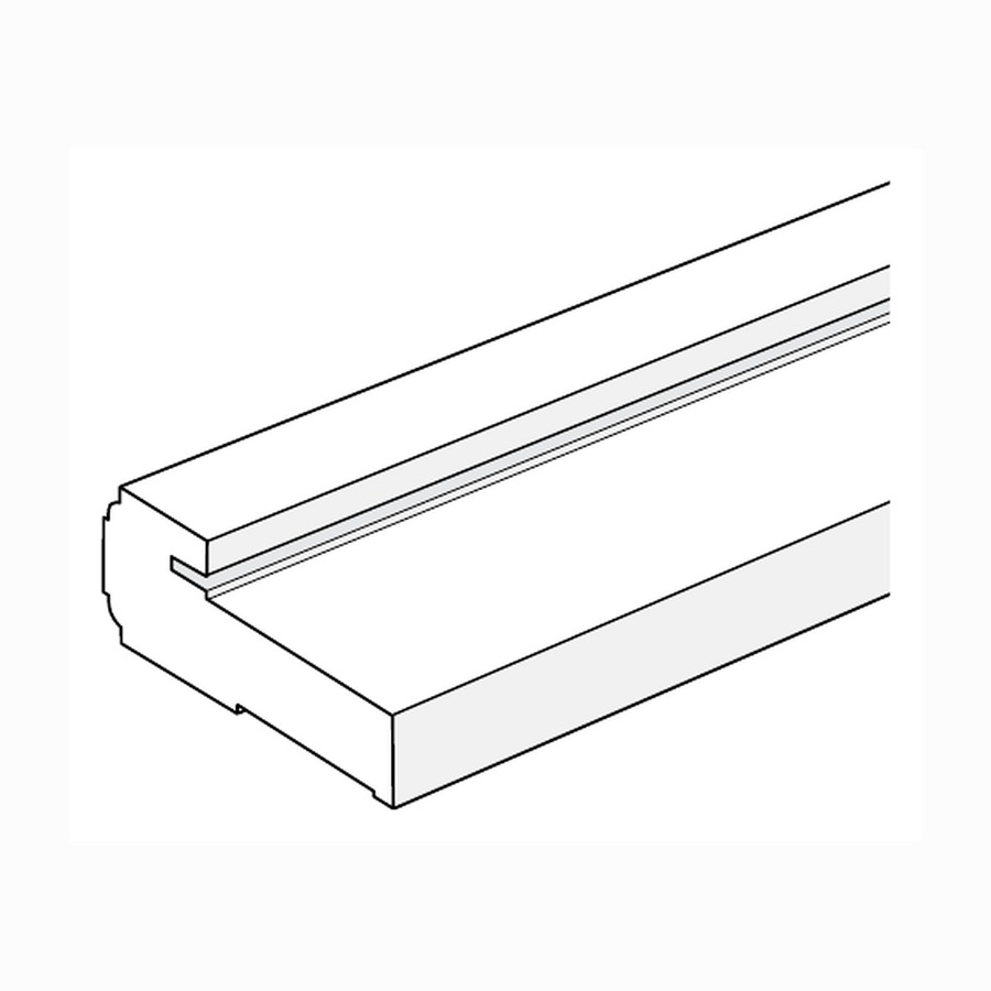 Double Door Astragal cellular PVC profile drawing
