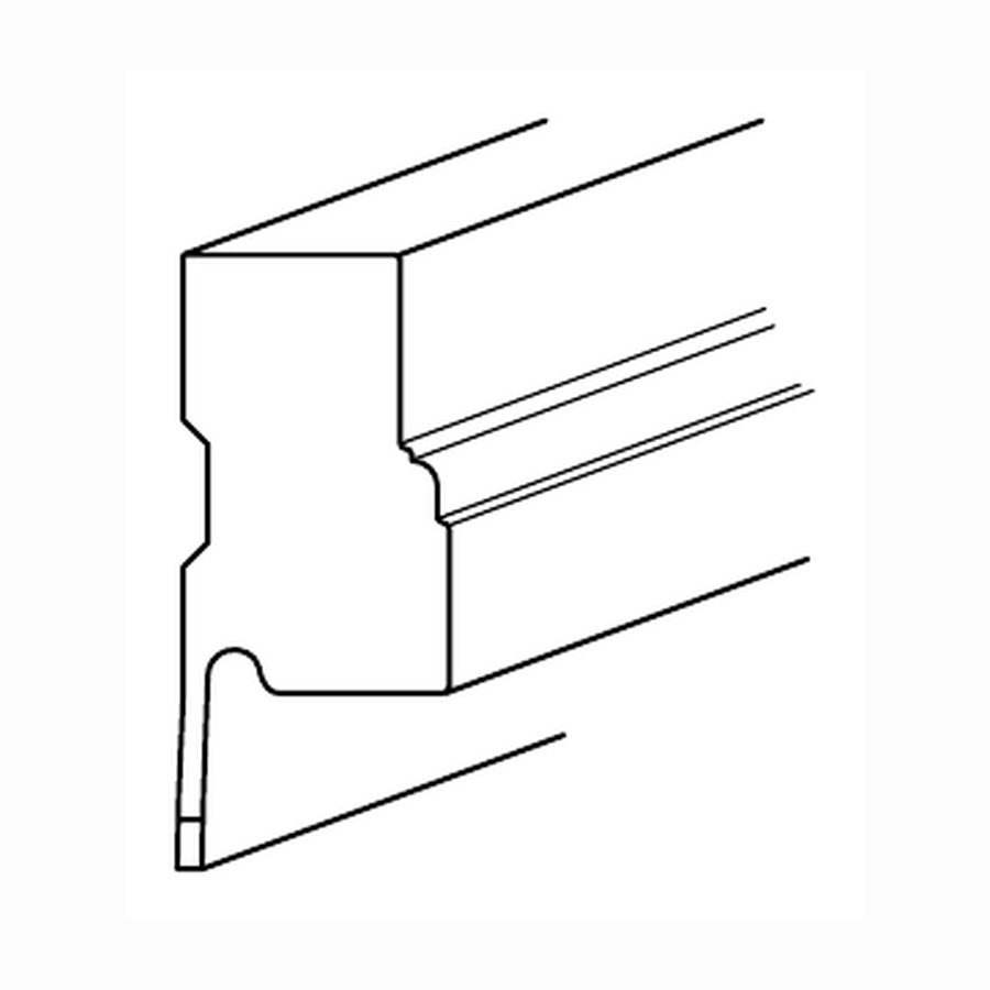Flanged Brick Mould cellular PVC profile drawing