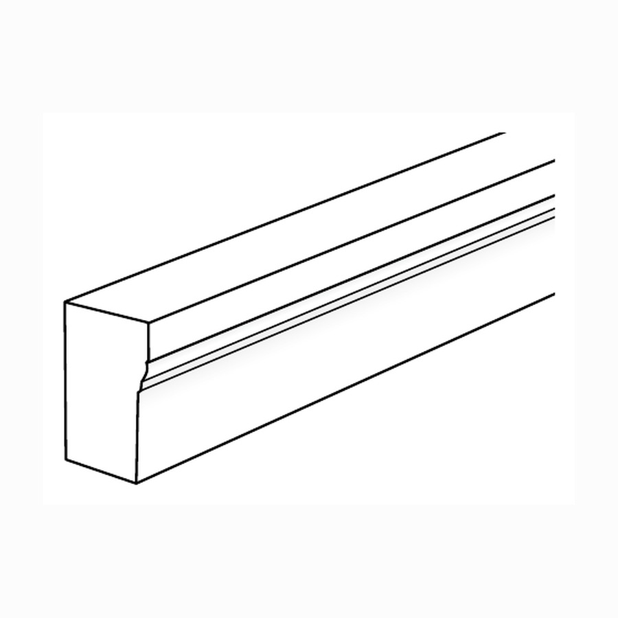 Flatback Brick Mould cellular PVC profile drawing