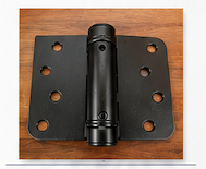 4x4 black spring door hinge