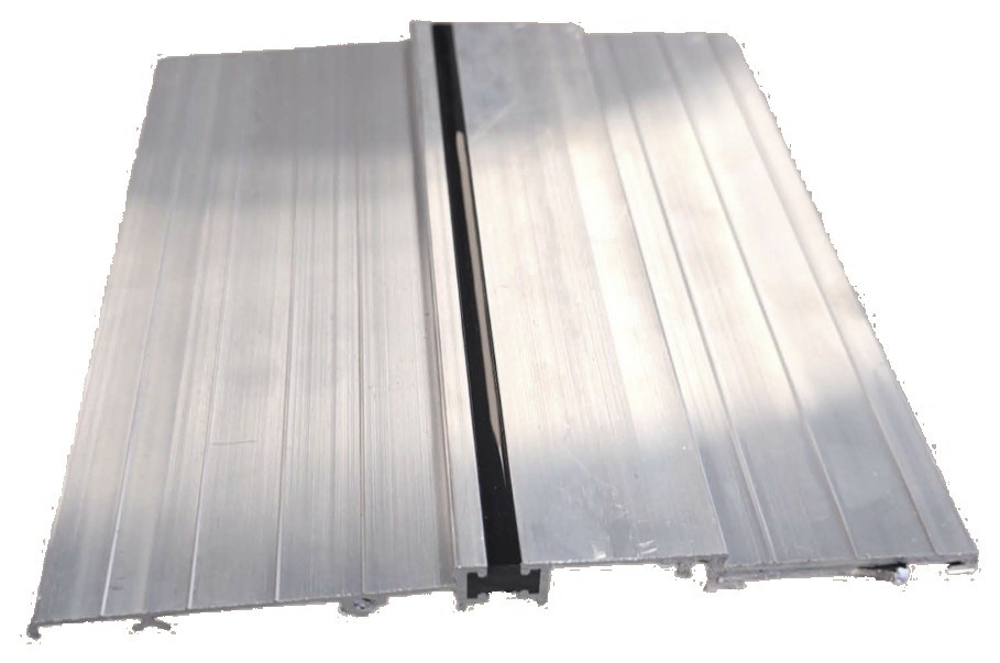 Thermally broken aluminum outswing handicap sill, 5-5/8" wide, with black thermal break