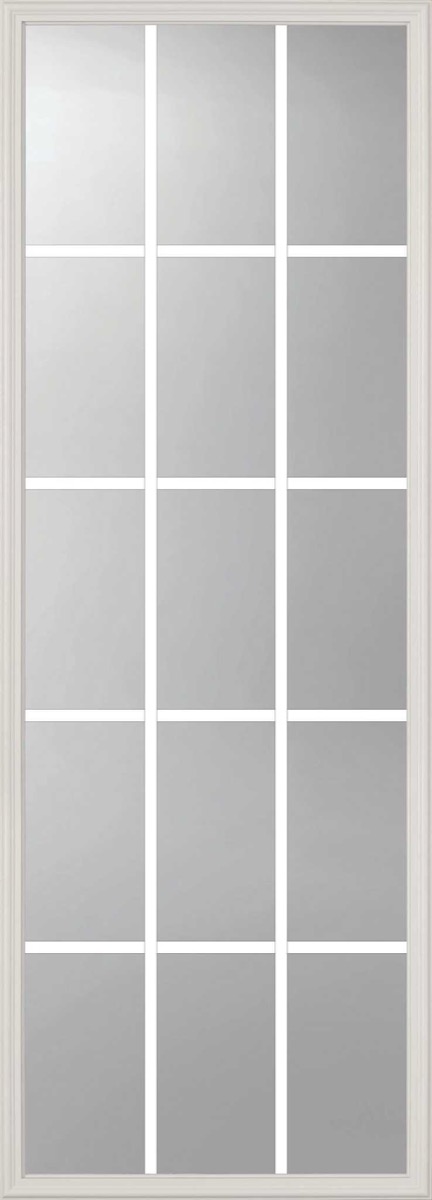ODL 22x64 door glass with a 15-lite grille between the glass