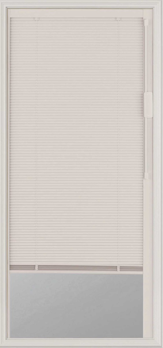 ODL 22x48 dual glazed enclosed blind with white slats