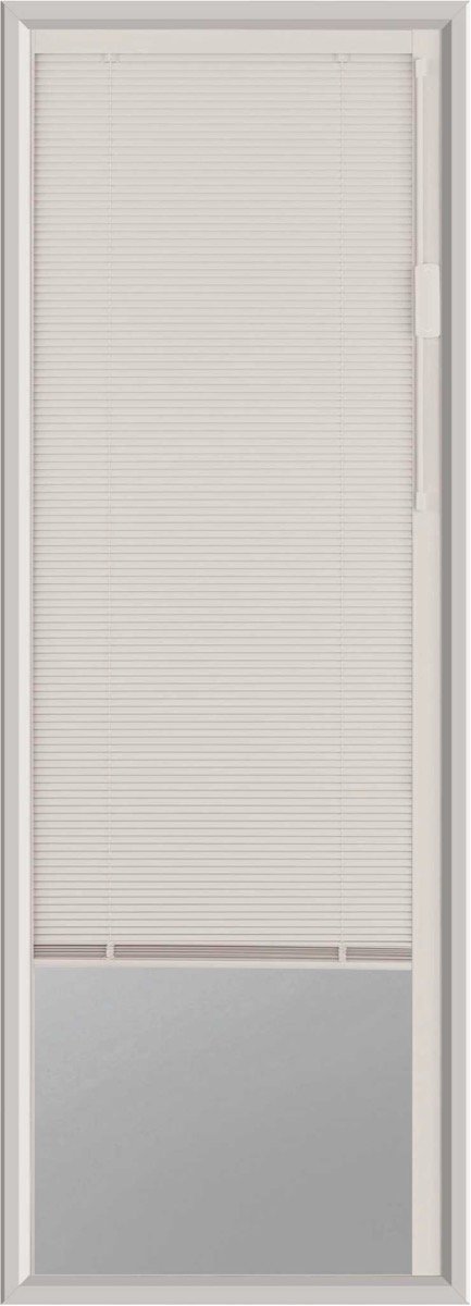 ODL 22x64 dual glazed enclosed blind with white slats