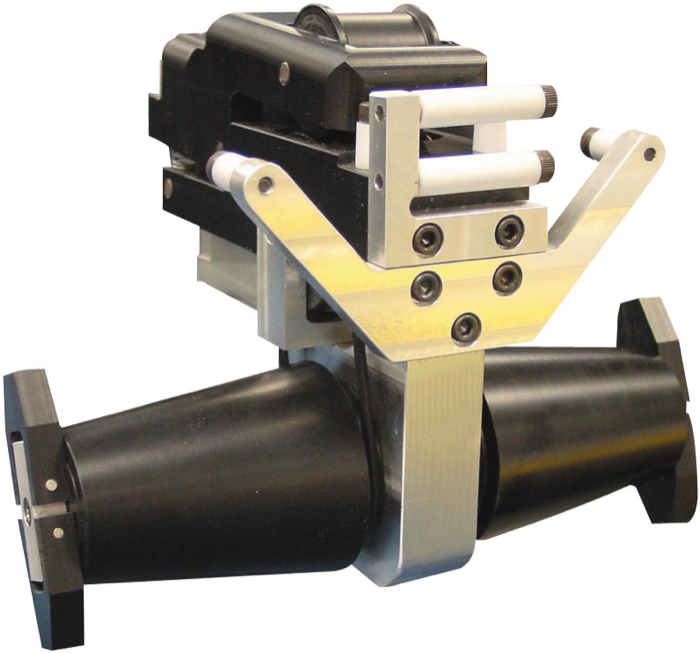Quanex Super Spacer Liner Stripper with dual split-cone rollers