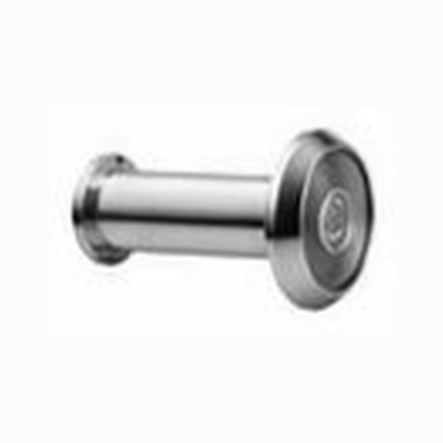 UL rated polished chrome door viewer with 180 degree glass lens