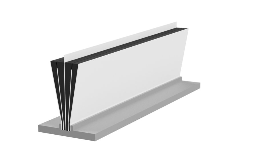 Ultrafab Five Fin pile weatherseal profile with five barrier fins